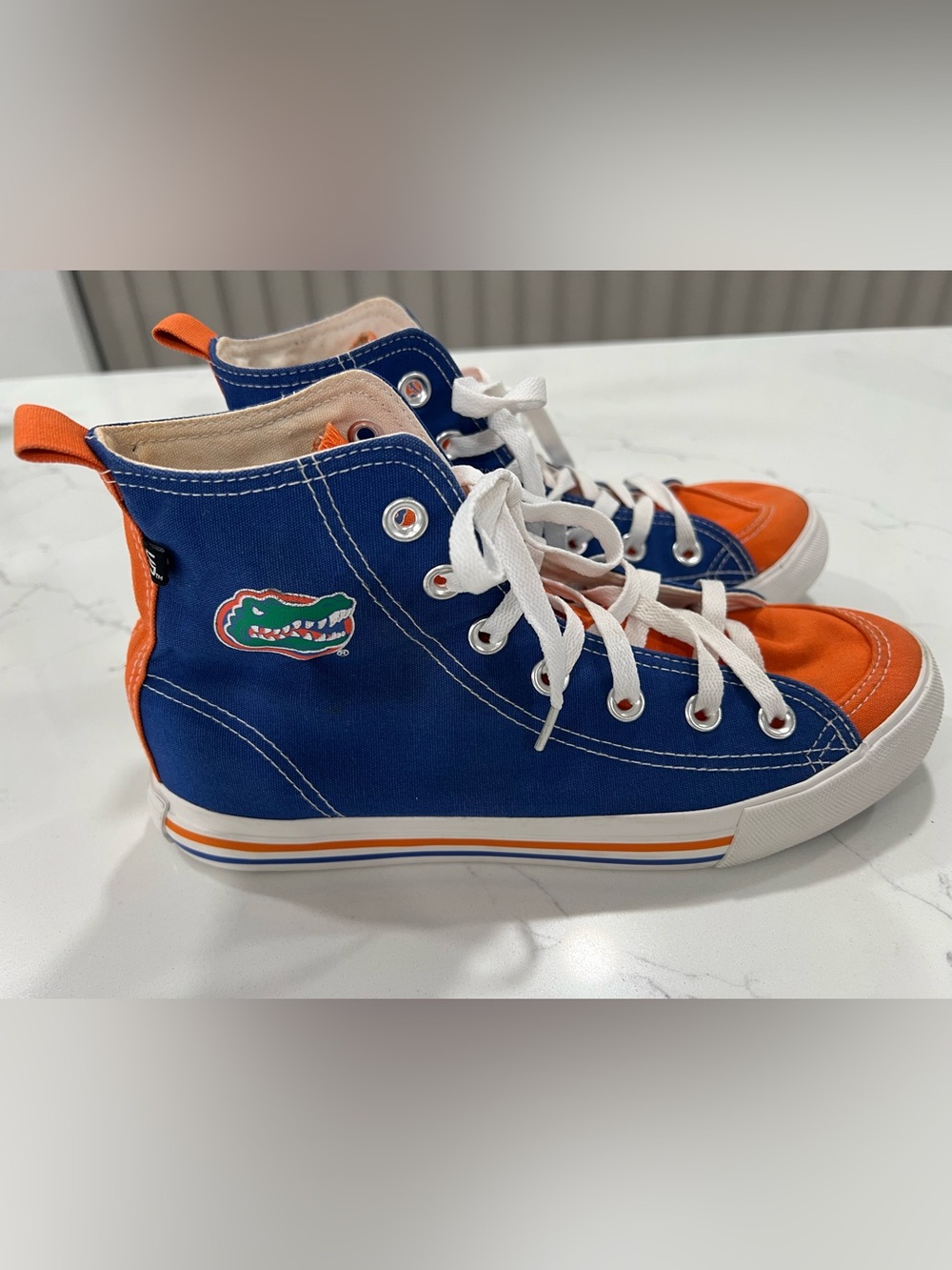Florida Gators SKICKS‎ Canvas Chuck Style Women 8 Hi Top EUC UF